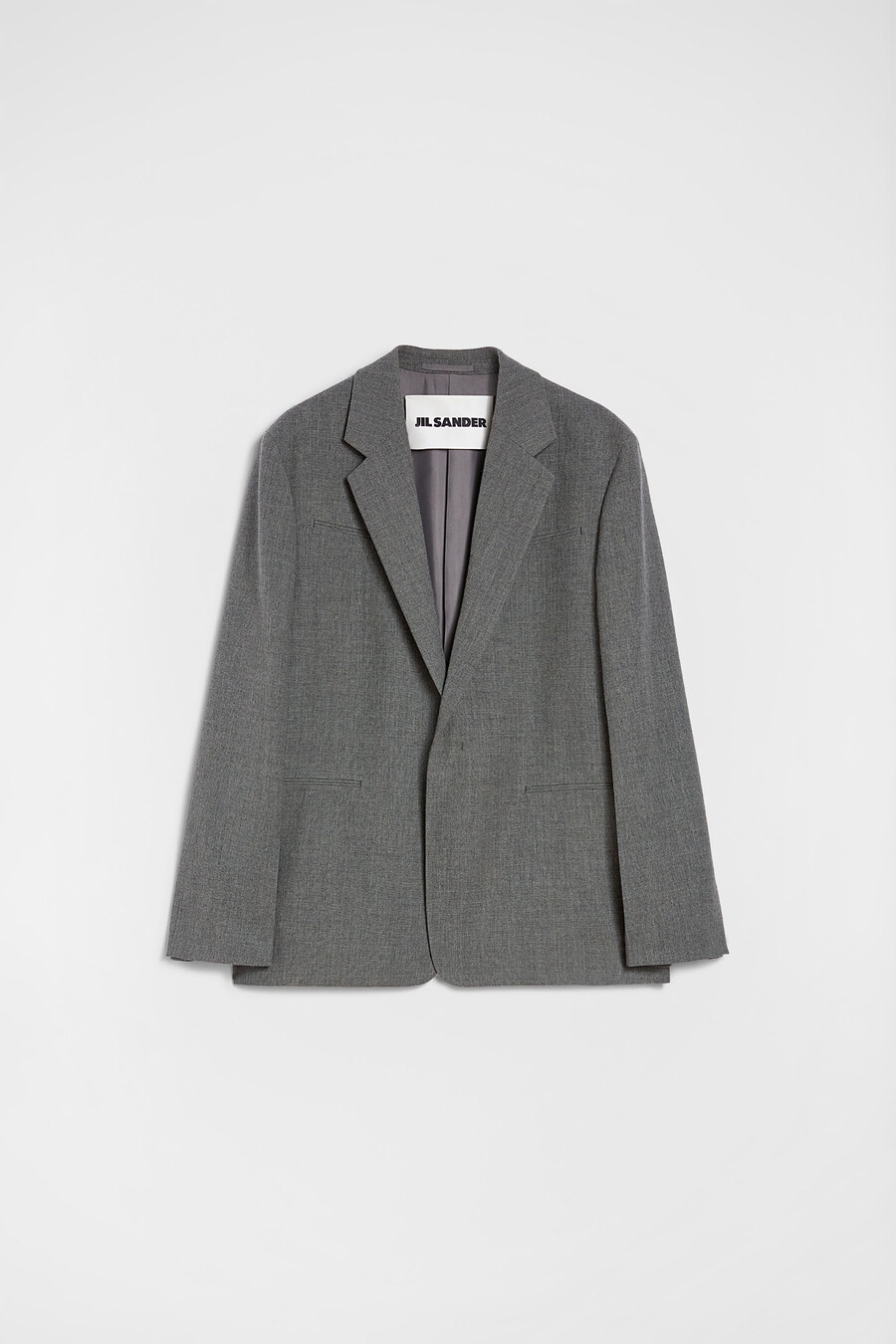 taillierter blazer aus woll-canvas